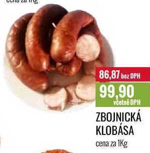 Ratio Zbojnická klobása cena za 1kg nabídka