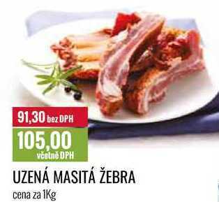 Ratio Uzená masitá žebra cena za 1kg nabídka