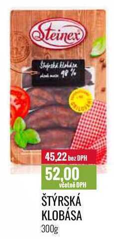 Ratio Štýrská klobása 300g nabídka