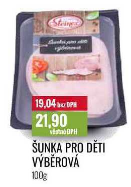 Ratio Šunka pro děti výběrová 100g nabídka