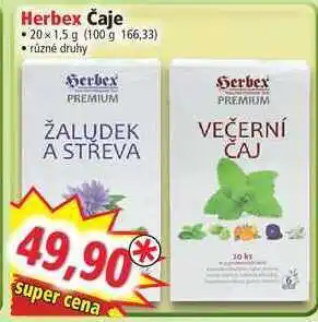 Herbex čaje 20x1.5 g
