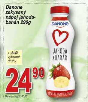 Hruška Danone zakysaný nápoj jahoda-banán 290g nabídka