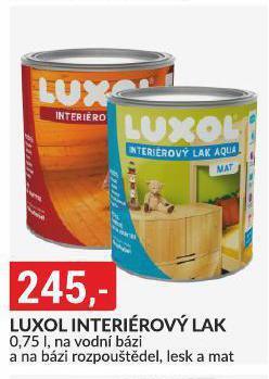 Baumax Luxol interiérový lak nabídka