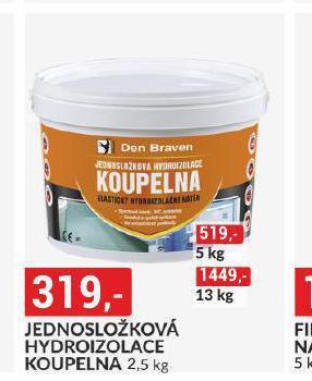 Jednosložková hydroizolace koupelna