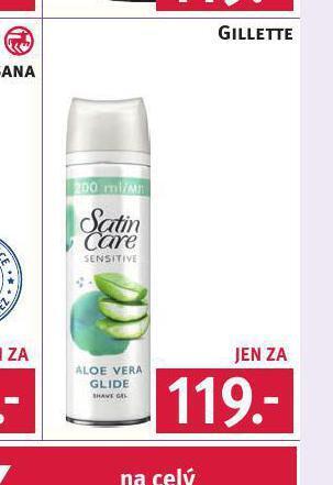 Rossmann Gillette satin care nabídka