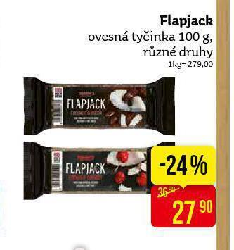 Teta Flapjack ovesná tyčinka nabídka