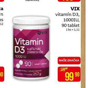 Teta Vix vitamin nabídka