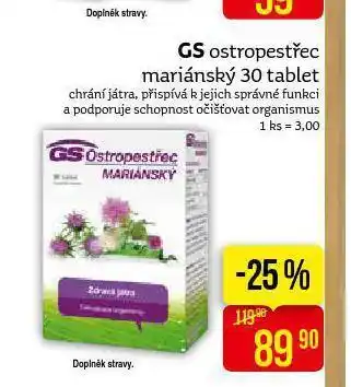 Teta Gs ostropestřec nabídka
