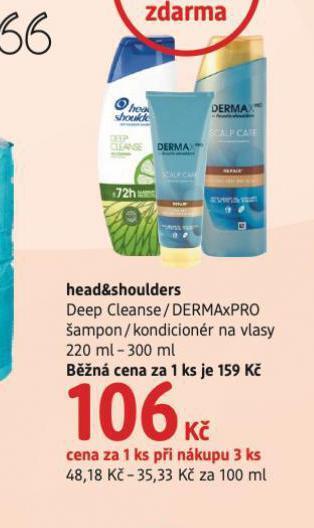 dm drogerie Head & shoulders šampon nabídka