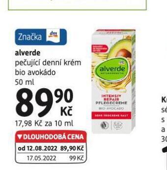 dm drogerie Alverde krém nabídka
