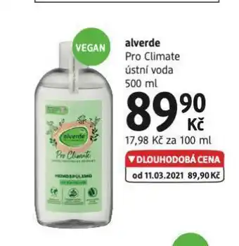 dm drogerie Alverde ústní voda nabídka