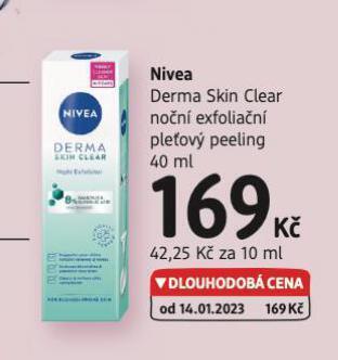dm drogerie Nivea pleťový peeling nabídka