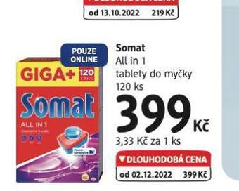 dm drogerie Somat tablety do myčky nabídka