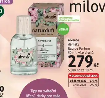 dm drogerie Alverde eau de parfum nabídka