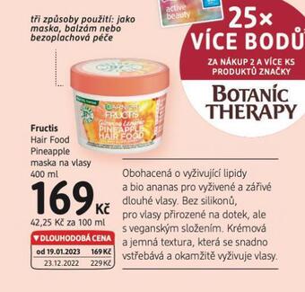 dm drogerie Fructis maska na vlasy nabídka