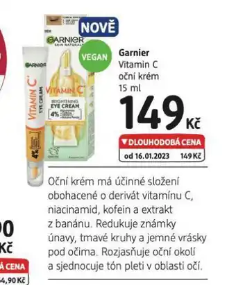 dm drogerie Garnier oční krém nabídka