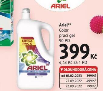dm drogerie Ariel prací gel nabídka
