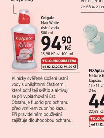 dm drogerie Colgate ústní voda nabídka
