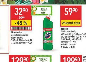 Globus Domestos dezinfekční čistič nabídka