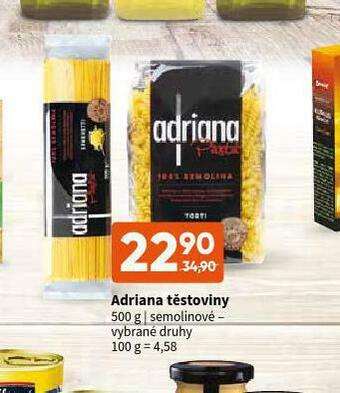Terno Adriana těstoviny nabídka