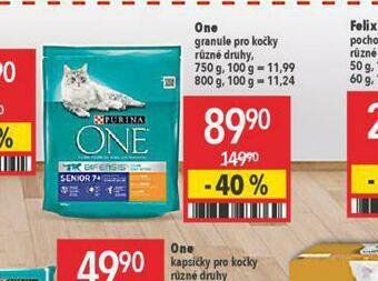 Globus Purina one granule pro kočky nabídka