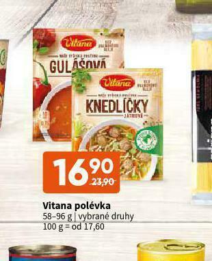 Terno Vitana polévka nabídka