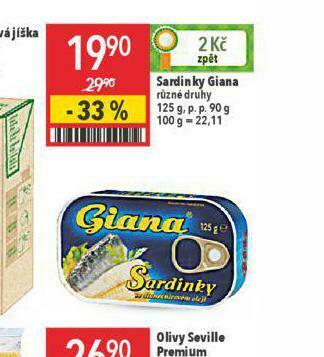 Globus Sardinky giana nabídka