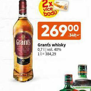 Terno Grant´s whisky nabídka