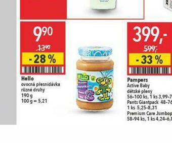 Globus Hello ovocná přesnídávka nabídka