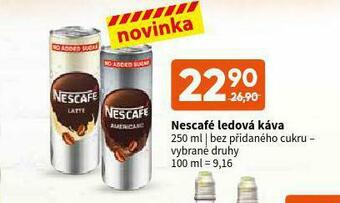Terno Nescafé ledová káva nabídka