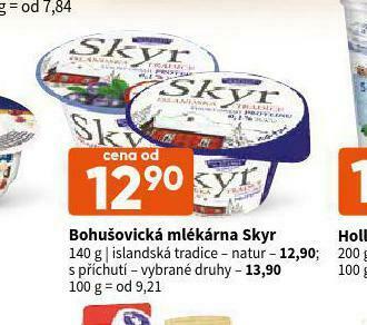 Terno Bohušovická mlékárna skyr s příchutí nabídka