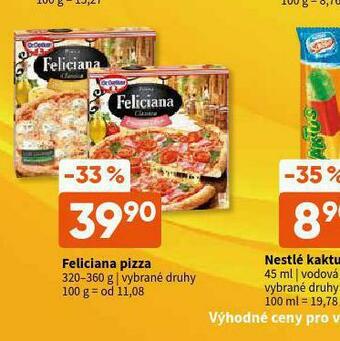 Terno Feliciana pizza nabídka