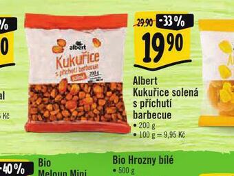 Albert Albert kukuřice solená s příchutí barbecue nabídka