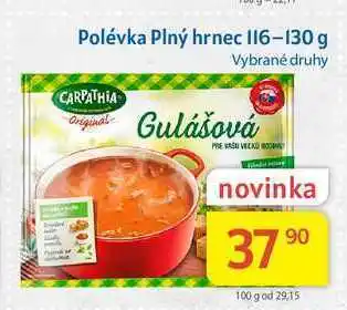 Kubík potraviny Carpathia plný hrnec polévka 116-130 g nabídka