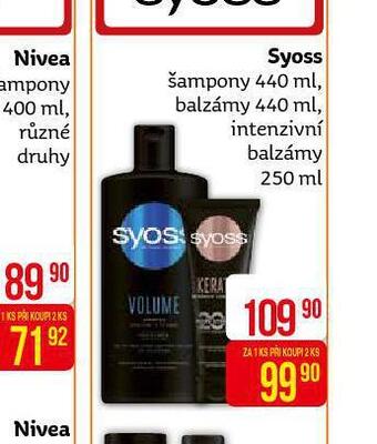 Teta Syoss šampon, balzám nabídka