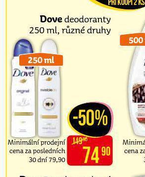 Teta Dove deodorant nabídka
