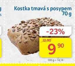 Kubík potraviny Kostka tmavá s posypem 70 g nabídka