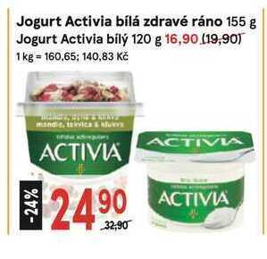 Žabka Activia zdravé ráno bílá jogurt 155 g nabídka