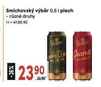 Staropramen smíchovský výběr plech 0,5l