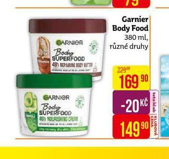Teta Garnier body food nabídka