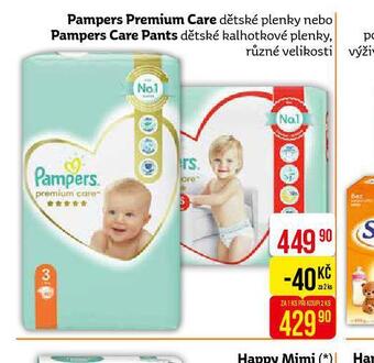 Teta Pampers dětské plenky nabídka