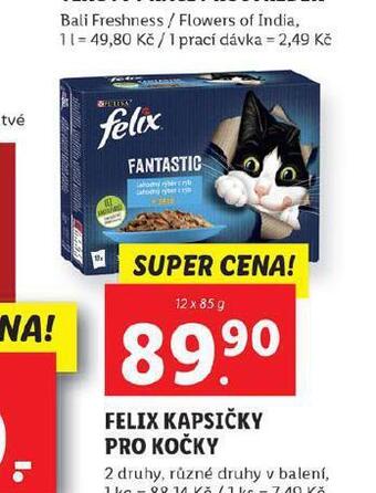 Lidl Felix kapsičky pro kočky nabídka