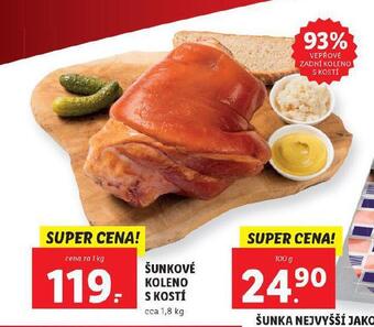 Lidl Šunkové koleno s kostí nabídka