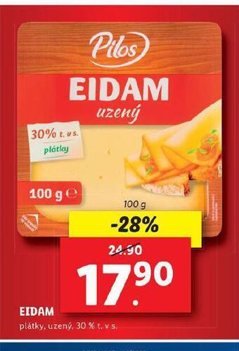 Lidl Eidam uzený plátky nabídka