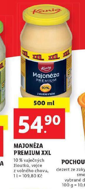Lidl Majonéza premium xxl nabídka