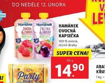 Lidl Hamánek ovocná kapsička nabídka