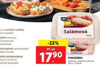 Lidl Pomazánka salámová / salámová pikantní nabídka