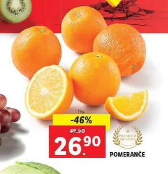 Lidl Pomeranče nabídka