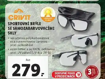 Lidl Sportovní brýle se samozabarvovacími skly nabídka