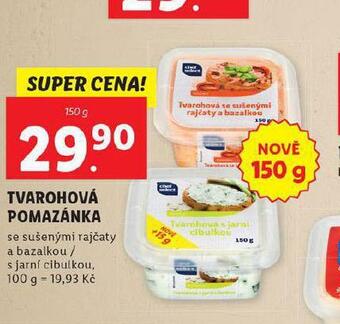 Lidl Tvarohová pomazánka nabídka